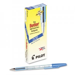 Pilot 36011 Better Ball Point Stick Pen, Blue Ink, .7mm, Dozen PIL36011