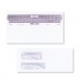 Quality Park 67529 Reveal-N-Seal Double Window Invoice Envelope, Self-Adhesive, White, 500/Box QUA67529