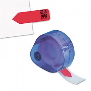 Redi-Tag 81054 Arrow Message Page Flags in Dispenser, "Sign Here", Red, 120/Dispenser RTG81054