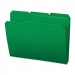 Smead 10502 Waterproof Poly File Folders, 1/3 Cut Top Tab, Letter, Green, 24/Box SMD10502