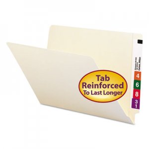Smead 27110 Straight Cut End Tab Folders, 9 1/2 Inch Front, Legal, Manila, 100/Box SMD27110