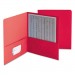 Smead 87859 Two-Pocket Folder, Textured Heavyweight Paper, Red, 25/Box SMD87859