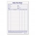 TOPS 30041 Daily Time and Job Sheets, 8 1/2 x 5 1/2, 100/Pad, 2/Pack TOP30041