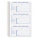 TOPS 4006 Spiralbound Message Book, 2 5/6 x 5, Carbonless Duplicate, 300 Sets/Book TOP4006