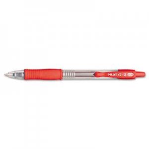 Pilot 31279 G2 Premium Retractable Gel Ink Pen, Red Ink, Ultra Fine, Dozen PIL31279