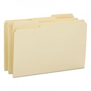 Smead 15434 File Folders, 1/3 Cut Reinforced Tab, Legal, Manila, 100/Box SMD15434
