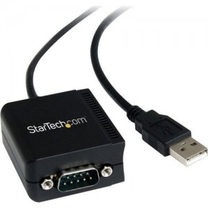 StarTech.com ICUSB2321FIS 1 Port FTDI USB to Serial RS232 Adapter Cable with Optical Isolation