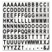 MasterVision BVCKT2220 Interchangeable Magnetic Board Accessories, Letters, Black, 3/4"h