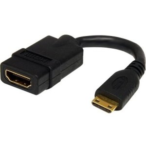 StarTech.com HDACFM5IN 5in High Speed HDMI Adapter Cable - HDMI to HDMI Mini- F/M