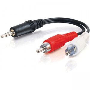 C2G 39942 3ft Value Series One 3.5mm Stereo Male To Two RCA Stereo Male Y-Cable