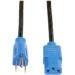 Tripp Lite P006-004-BL 4-ft. 18AWG Power Cord (NEMA 5-15P to IEC-320-C13) with Blue Connectors