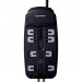 CyberPower CSHT808TC Home Theater 8-Outlets Surge Suppressor 8FT Cord and AV protection