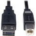 Tripp Lite UR022-003 Universal Reversible USB 2.0 A-Male to B-Male Device Cable - 3ft