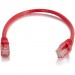 C2G 00935 6in Cat5e Snagless Unshielded (UTP) Network Patch Cable - Red