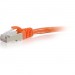 C2G 00882 7ft Cat6 Snagless Shielded (STP) Network Patch Cable- Orange