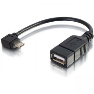 C2G 27320 6in Mobile Device USB Micro-B to USB Device OTG Adapter Cable