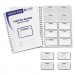 C-Line 97030 Visitor Badges with Registry Log, 3 1/2 x 2, White, 150/Box CLI97030