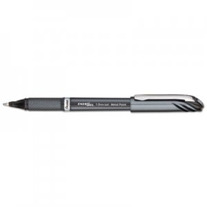 Pentel PENBL30A EnerGel NV Liquid Gel Pen, 1mm, Black Barrel, Black Ink, Dozen