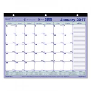 Brownline C181721 Monthly Desk Pad Calendar, 11 x 8 1/2, 2017 REDC181721
