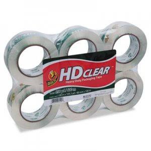 Duck 299016 Heavy-Duty Carton Packaging Tape, 1.88" x 110 yards, Clear, 6/Pack DUC299016