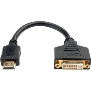 Tripp Lite P132-08N DVI-D Female to HDMI Male Gold Adapter, 8 Inch