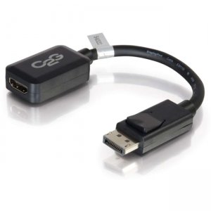C2G 54322 8in DisplayPort Male to HDMI Female Adapter Converter - Black