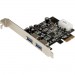 StarTech.com PEXUSB3S25 2 Port PCI Express (PCIe) SuperSpeed USB 3.0 Card Adapter with UASP - LP4 Power