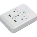 CyberPower CSP300WUR1 Professional 3-Outlets Surge with 600J, 2-2.1A USB and Wall Tap