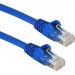 QVS CC5-25BL 3-Pack 25ft 350MHz CAT5e/Ethernet Flexible Snagless Blue Patch Cord