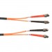 Black Box FO625-001M-STST 62.5-Micron Multimode Value Line Patch Cable, ST-ST, 1-m (3.2-ft