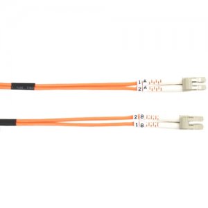 Black Box FO625-002M-LCLC 62.5-Micron Multimode Value Line Patch Cable, LC-LC, 2-m (6.5-ft