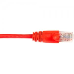Black Box CAT6PC-005-RD CAT6 Value Line Patch Cable, Stranded, Red, 5-ft. (1.5-m)