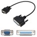 AddOn DB25F2DB9M1 1ft DB-25 Female to DB-9 Male Adapter Cable
