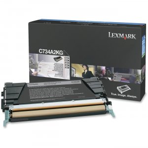 Lexmark C734A2KG Black Toner Cartridge LEXC734A2KG