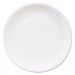 Dixie DBP06WCT Clay Coated Paper Plates, 6", White, 100/Pack DXEDBP06WCT