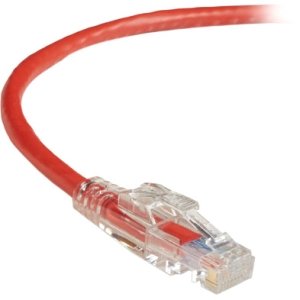 Black Box C6PC70-RD-01 GigaTrue 3 CAT6 550-MHz Lockable Patch Cable (UTP), Red, 1-ft. (0.3-m