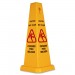 Genuine Joe 58880 Four Sided Safety Cone Caution Sign GJO58880