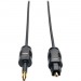 Tripp Lite A104-02M 2M (6.6-ft.) Ultra Thin Toslink to Mini Toslink Digital Optical Audio Cable