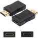 AddOn HDMI2HDMIFADPT HDMI Male to HDMI Female Black Adapter