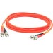 AddOn ADD-ST-ST-6M6MMF 6m Multi-Mode Fiber (MMF) Duplex ST/ST OM1 Orange Patch Cable