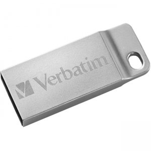 Verbatim 98749 32GB Metal Executive USB Flash Drive - Silver