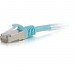 C2G 00742 3ft Cat6a Snagless Shielded (STP) Network Patch Cable - Aqua