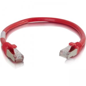 C2G 00983 6in Cat6 Snagless Shielded (STP) Network Patch Cable - Red