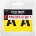 Chartpak 01550 Painting Letters & Numbers Stencil CHA01550