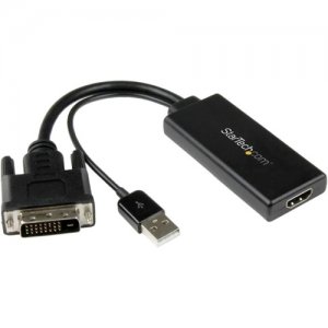 StarTech.com DVI2HD DVI to HDMI Video Adapter with USB Power and Audio - 1080p