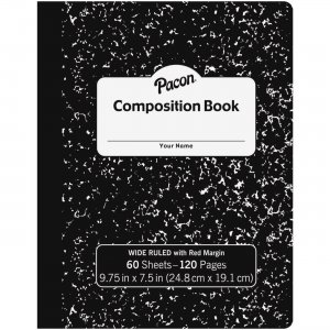Pacon MMK37118 Wide-rule 60-sht Composition Book PACMMK37118