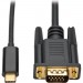 Tripp Lite U444-003-V USB C to VGA Adapter Cable (M/M), 1920 x 1200 (1080p), 3 ft