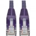 Tripp Lite N201-002-PU Cat6 Gigabit Snagless Molded UTP Patch Cable (RJ45 M/M), Purple, 2 ft