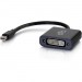 C2G 54318 Mini DisplayPort to DVI Adapter - Mini DP to DVI-D Active Converter - Black