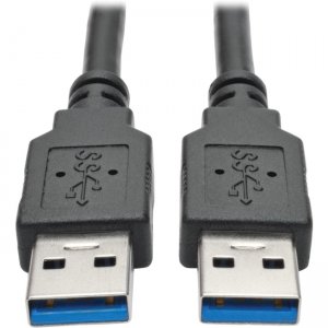 Tripp Lite U320-006-BK USB 3.0 SuperSpeed A/A Cable (M/M), Black, 6 ft